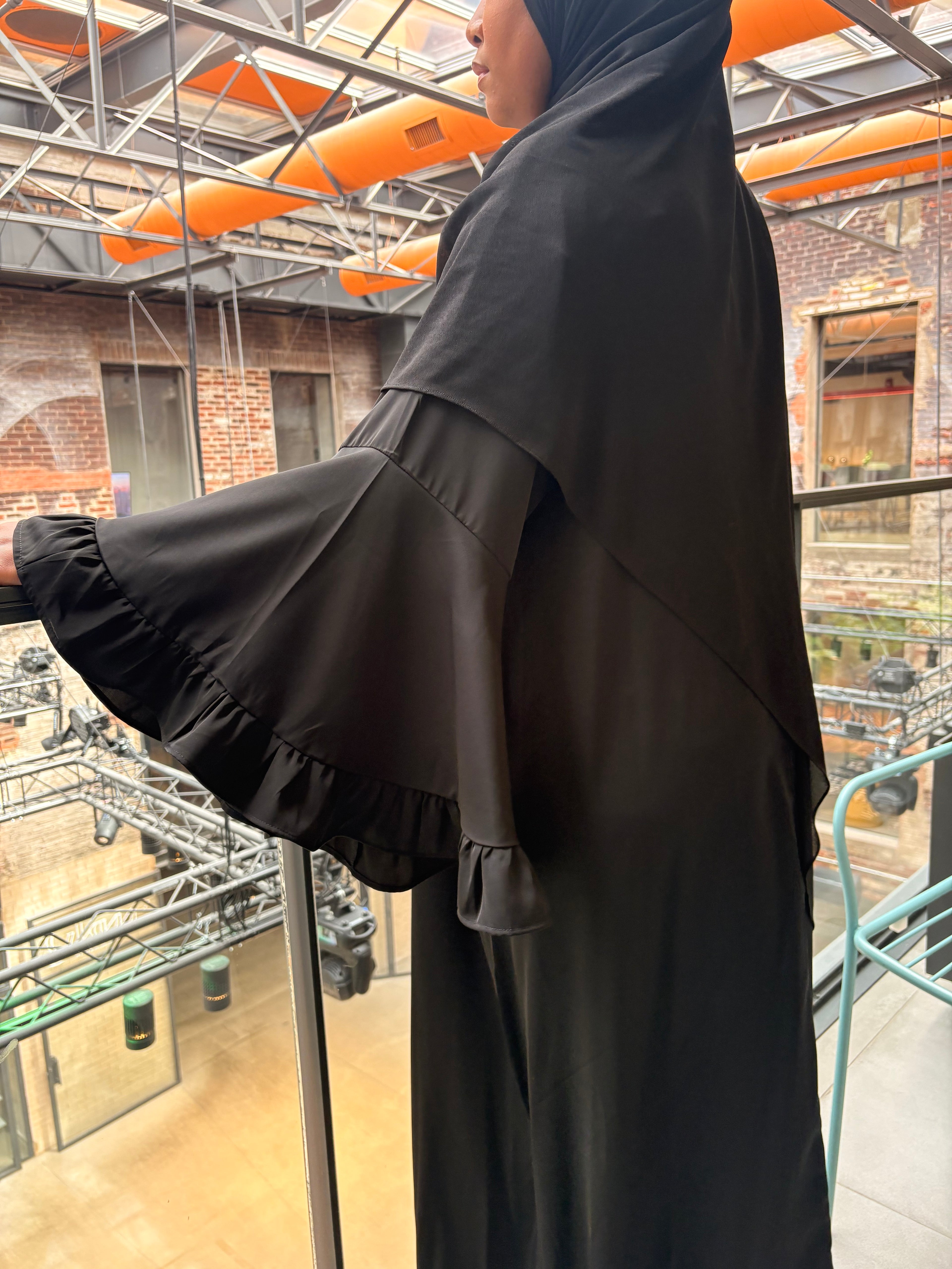 Hasna- Black Ruffles