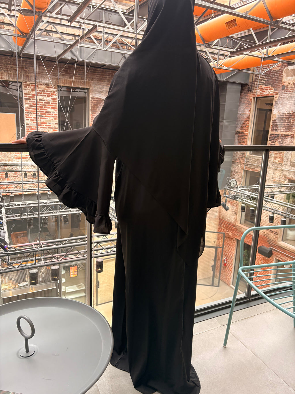Hasna- Black Ruffles