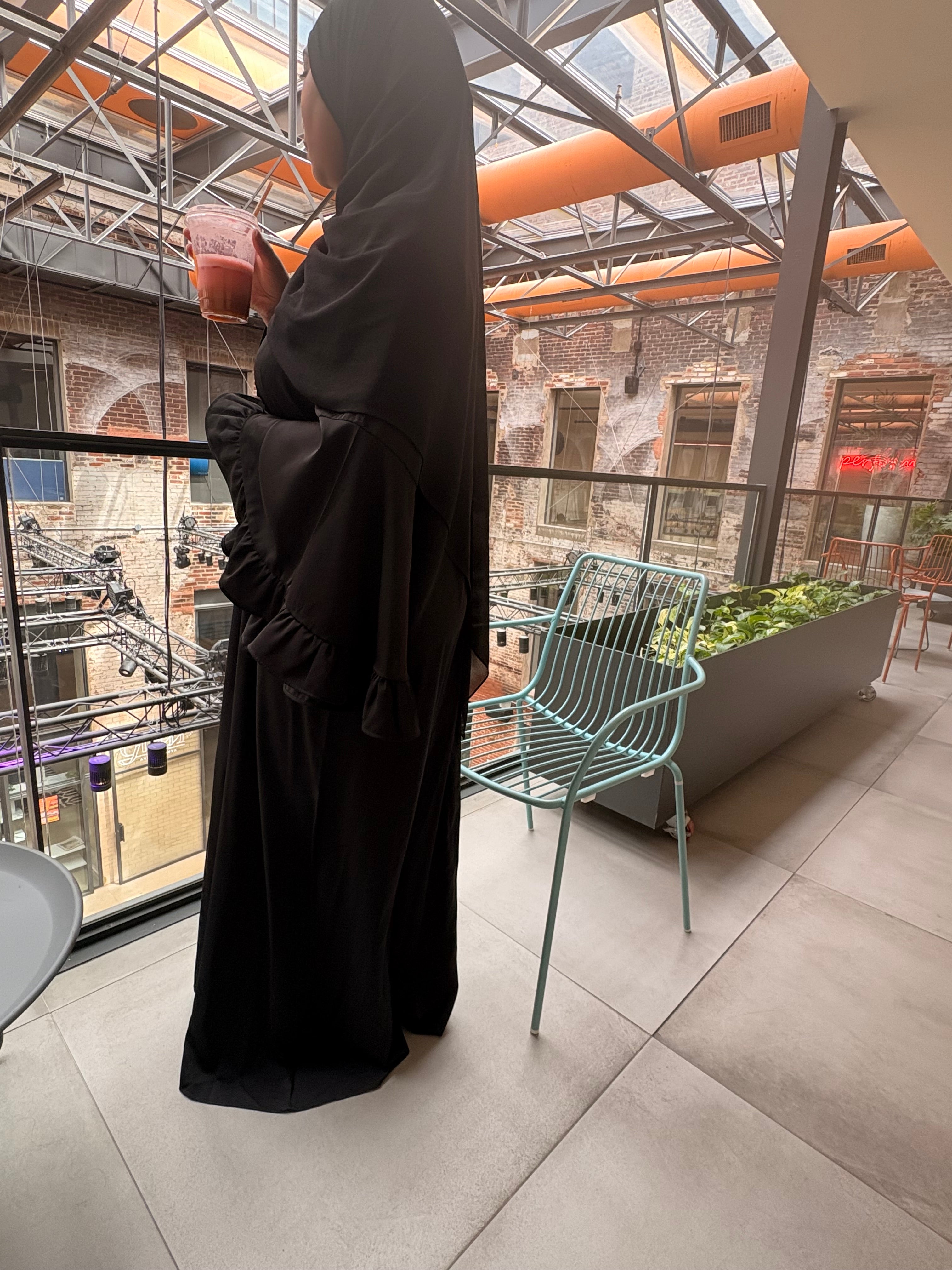 Hasna- Black Ruffles